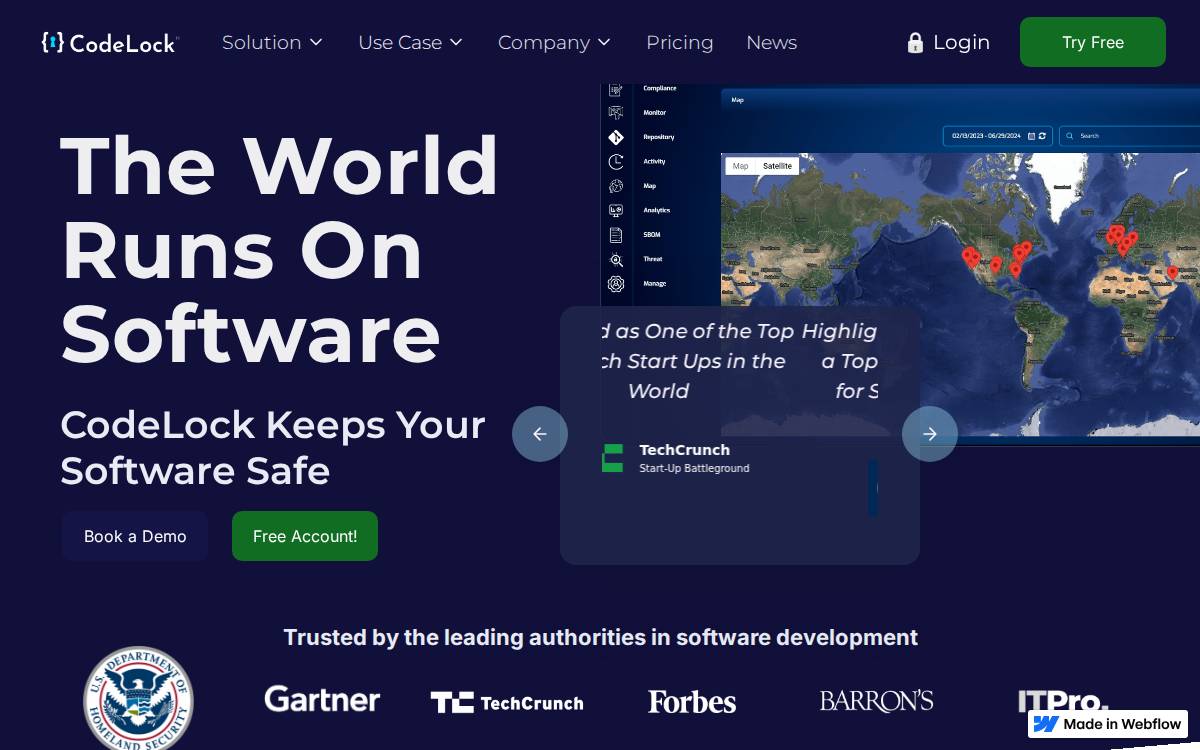 Code Lock website preview