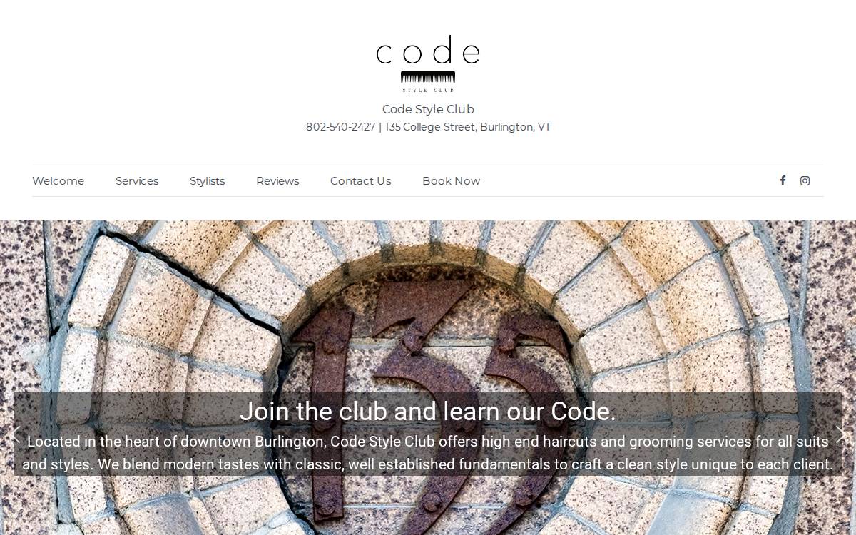 Code Style Club website preview