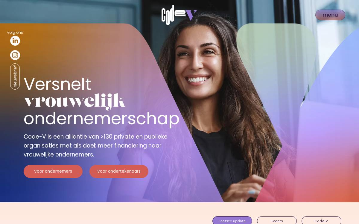 Code V website preview
