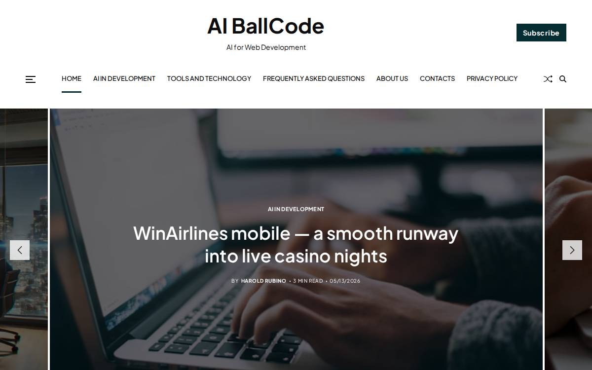 Codeball website preview