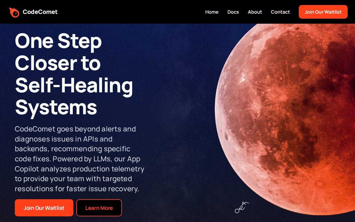 Codecomet website preview