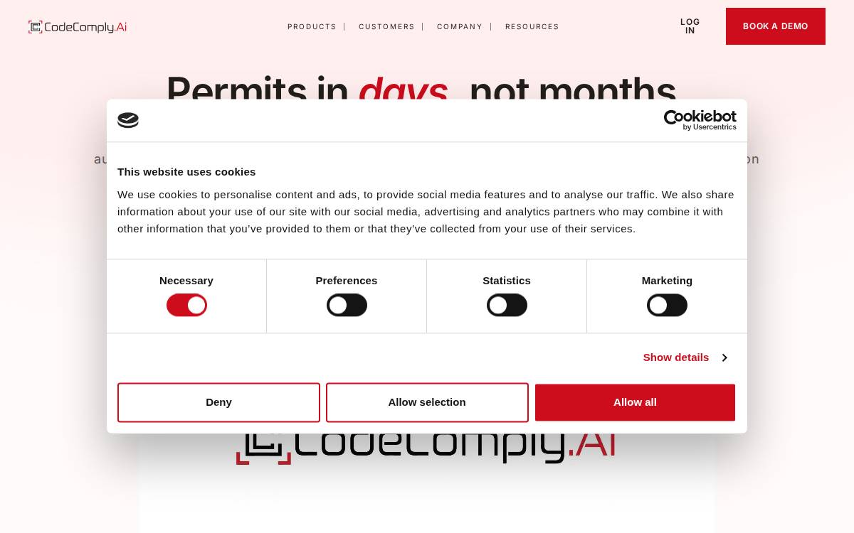 Codecomply website preview