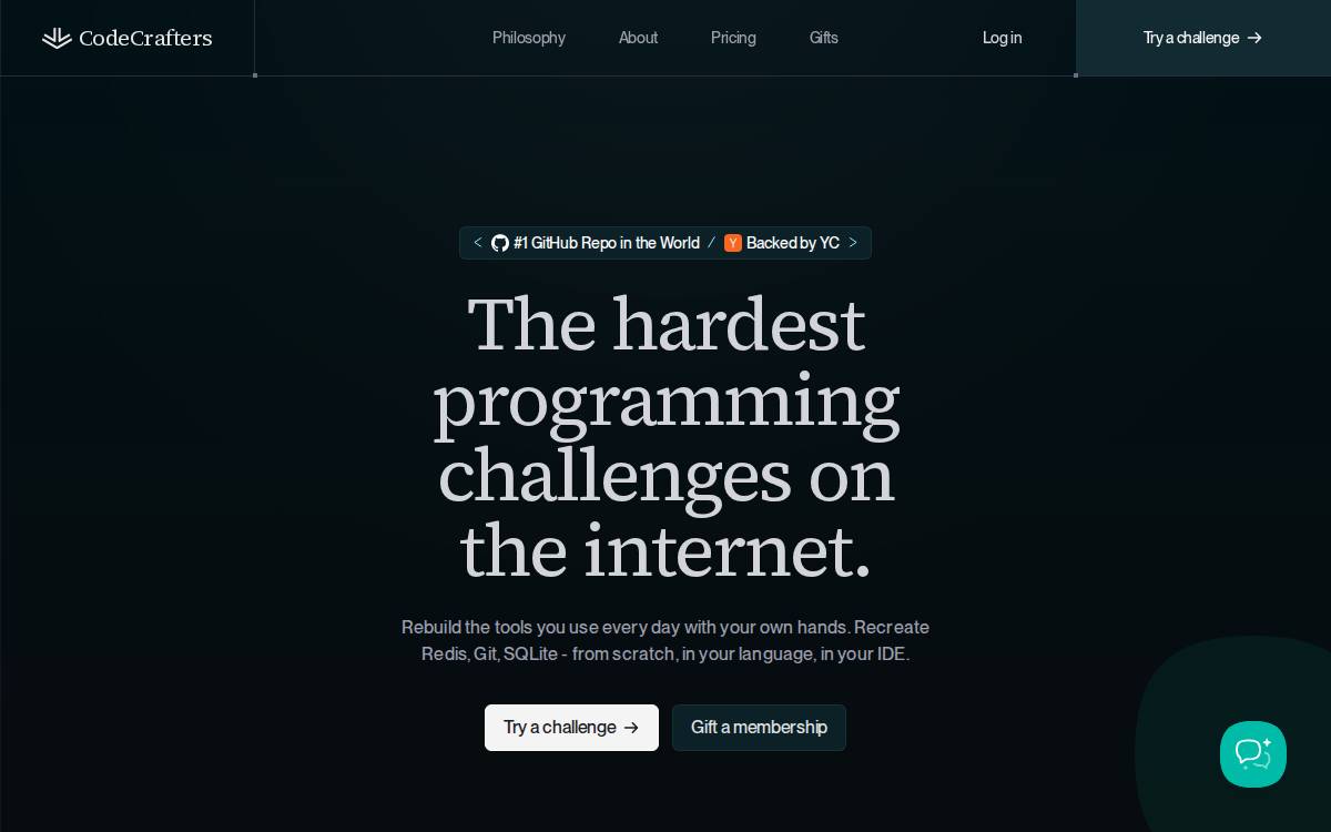 CodeCrafters website preview