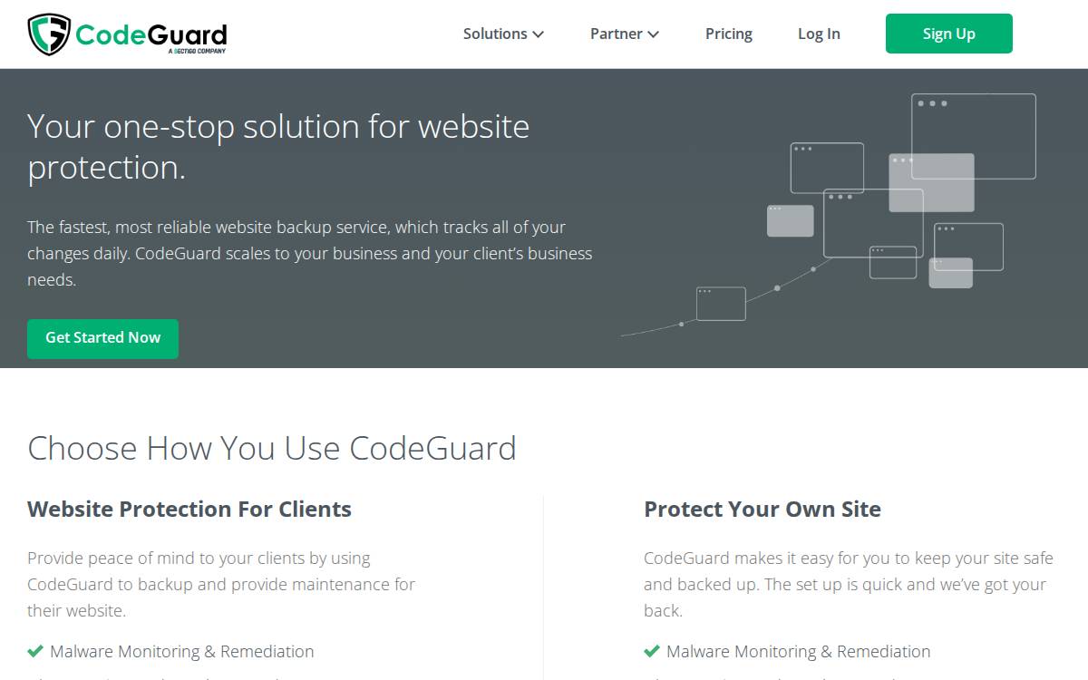 CodeGuard website preview