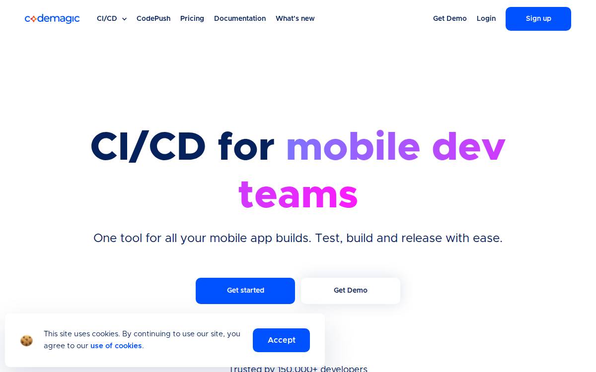 Codemagic website preview