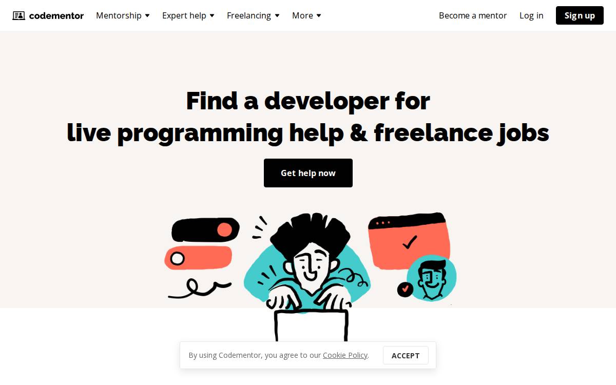 CodeMentor website preview