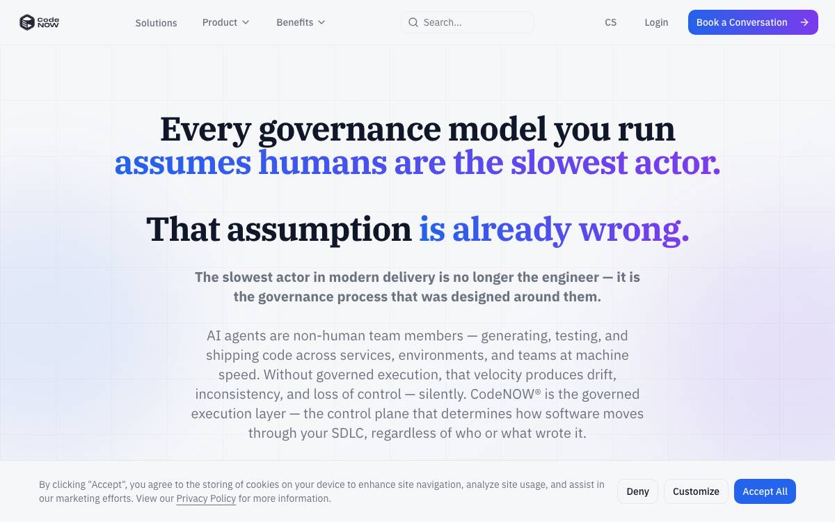 CodeNow website preview