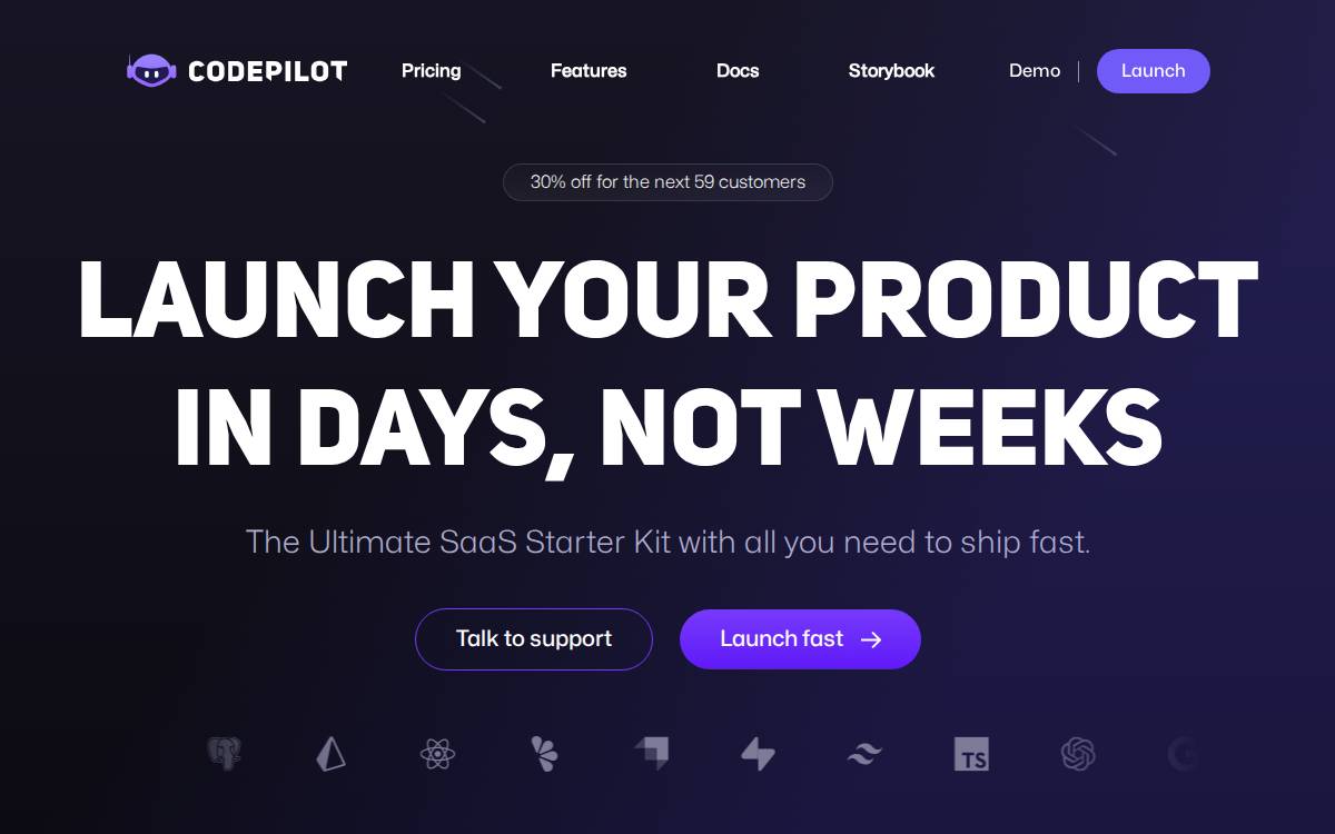 Code Pilot website preview