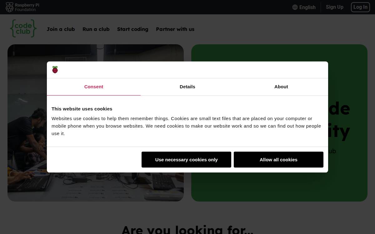 CoderDojo website preview
