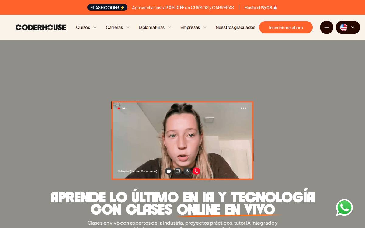 Coderhouse website preview