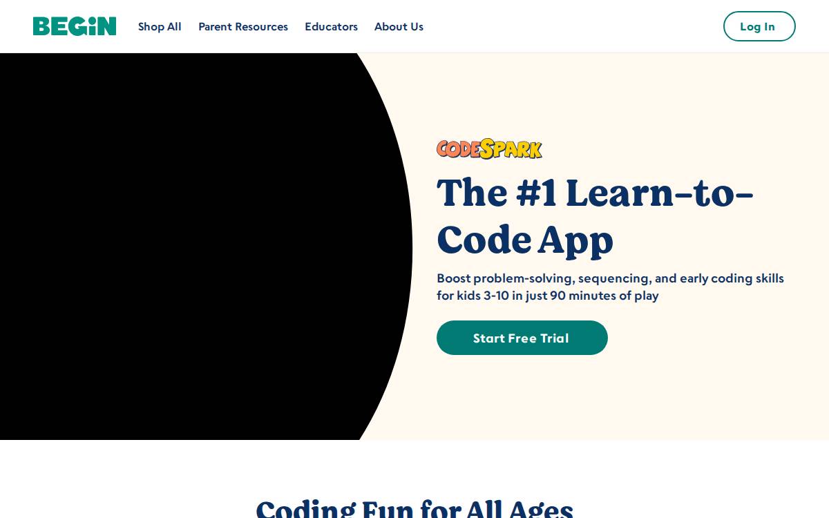 Codespark website preview