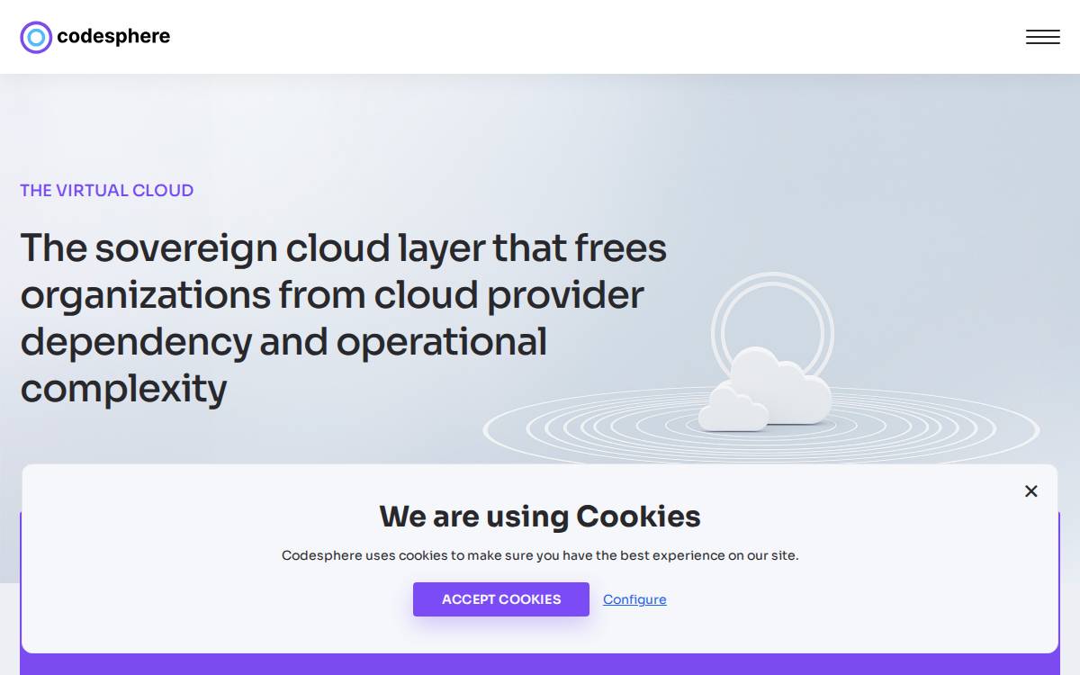 Codesphere website preview