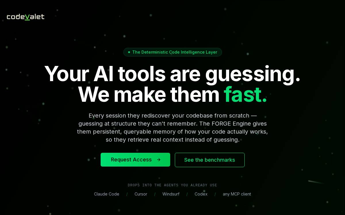 Codevalet website preview