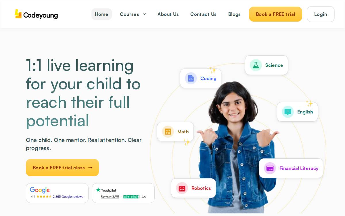 Codeyoung website preview