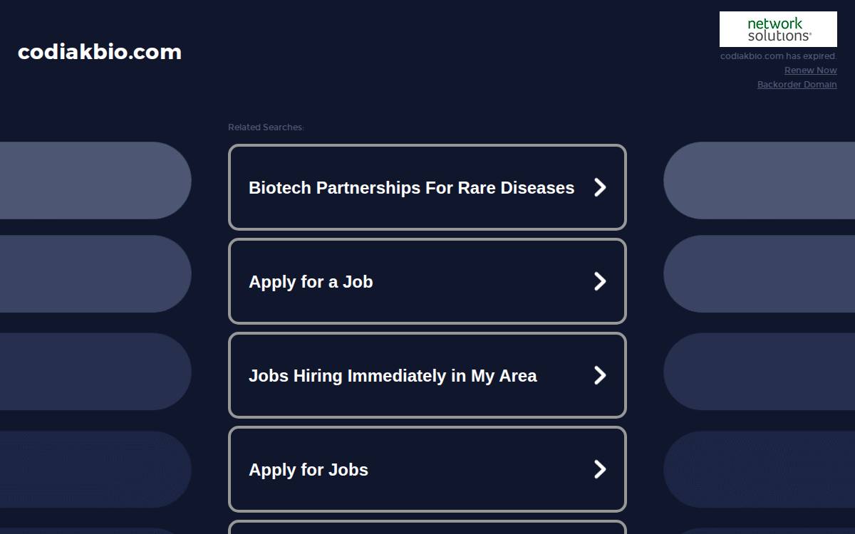 Codiakbio website preview