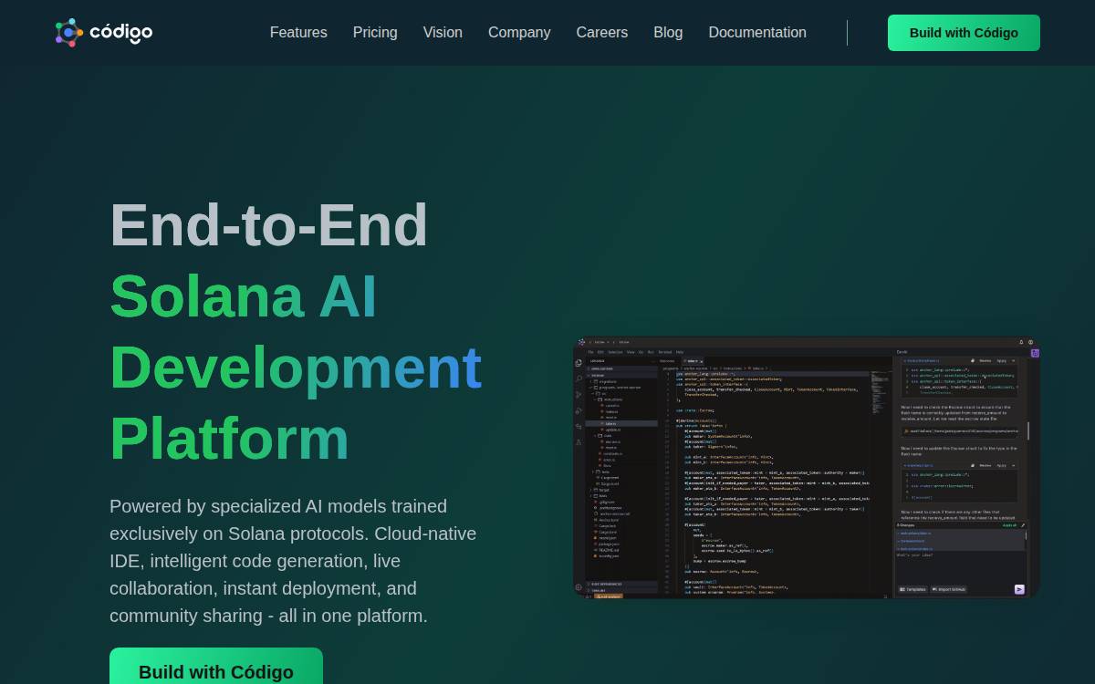 Codigo website preview