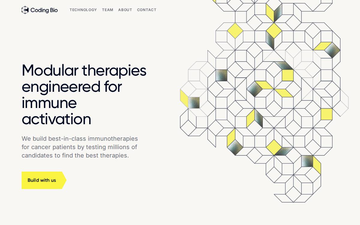 Coding Bio website preview