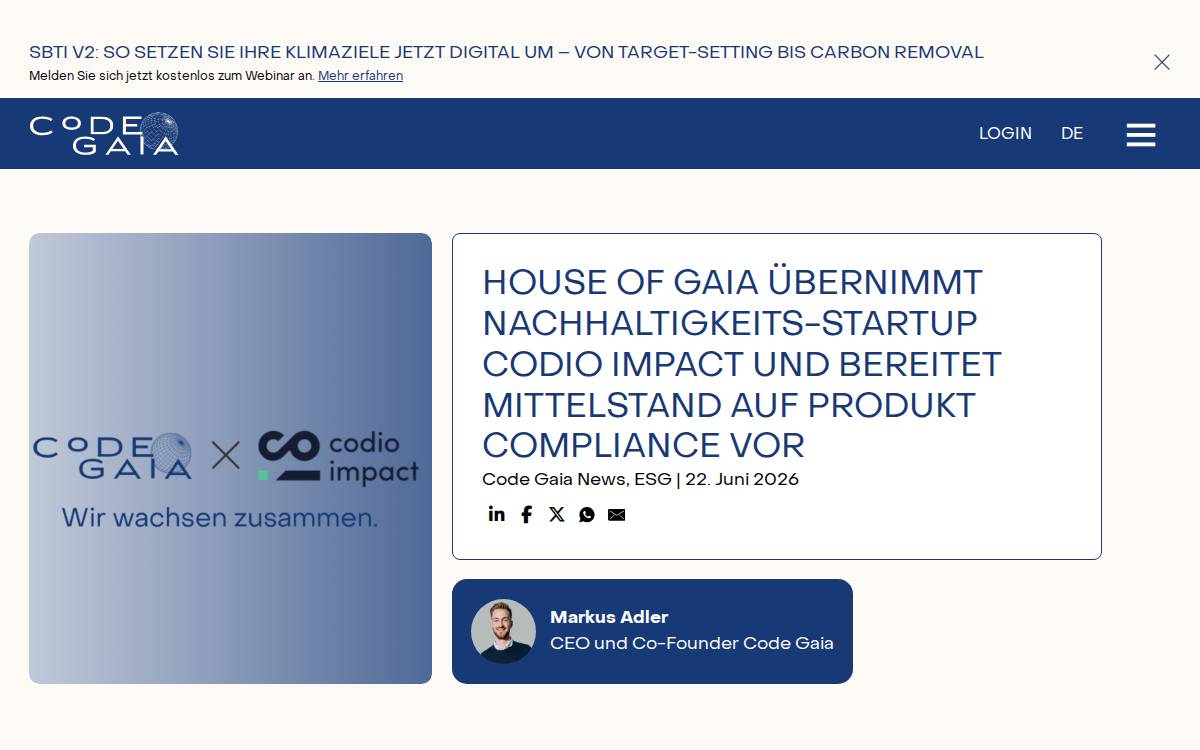 Codio Impact website preview