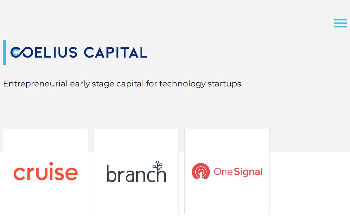 COELIUS CAPITAL website preview