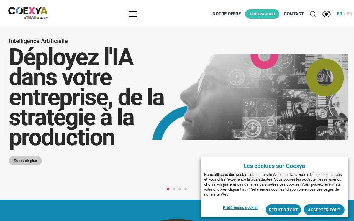 Coexya website preview