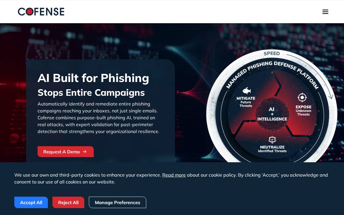 Cofense website preview