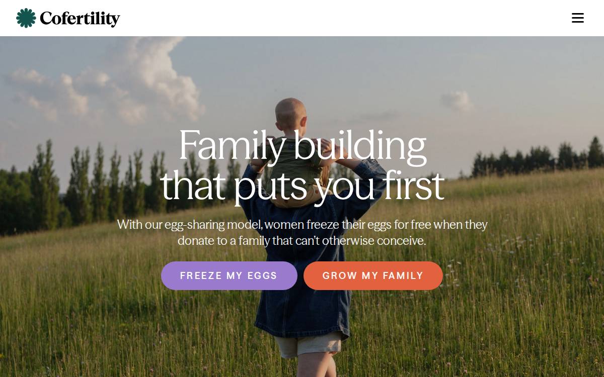 Cofertility website preview