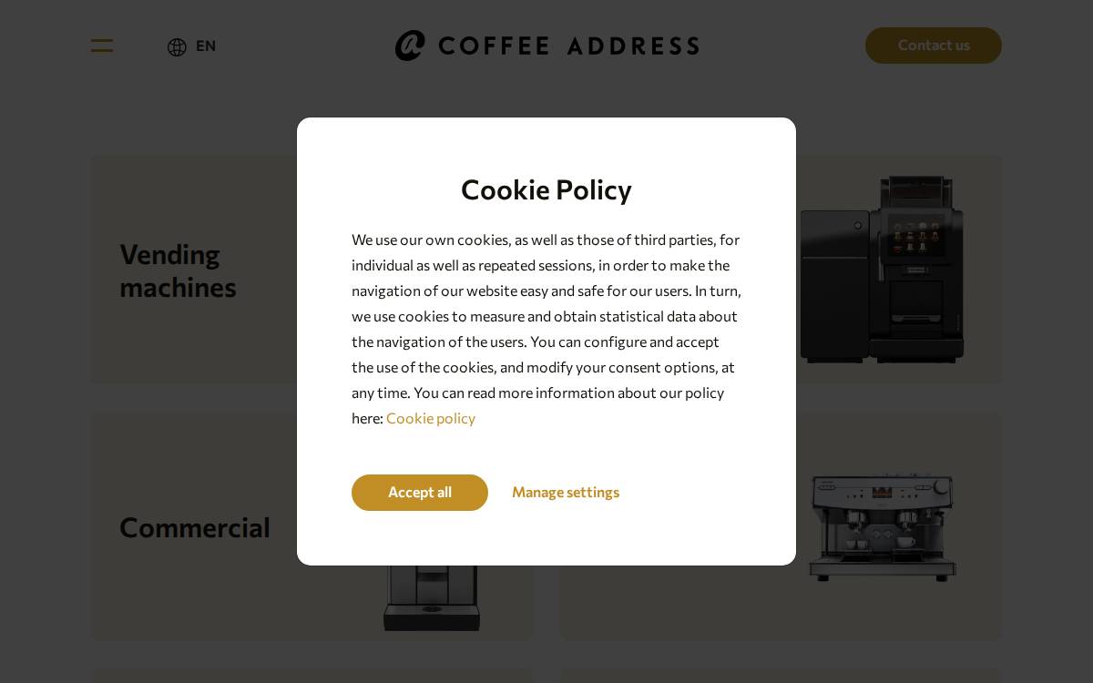 Coffee Address website preview