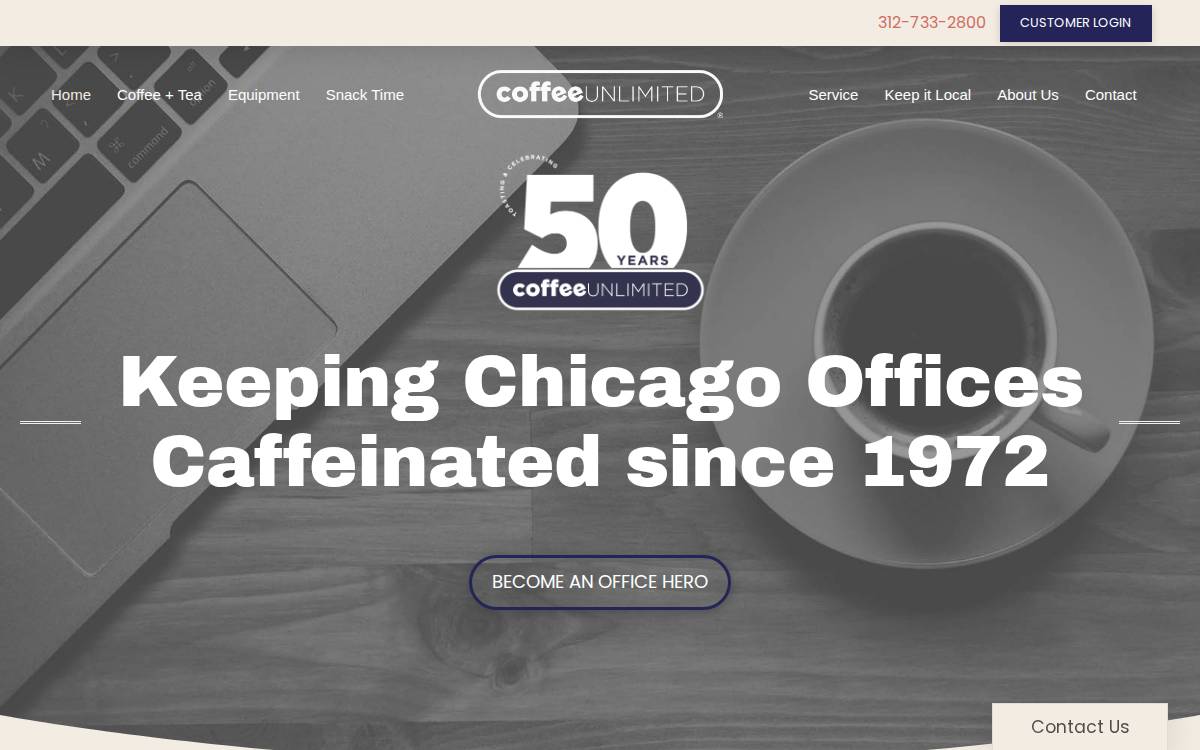 Coffee website preview