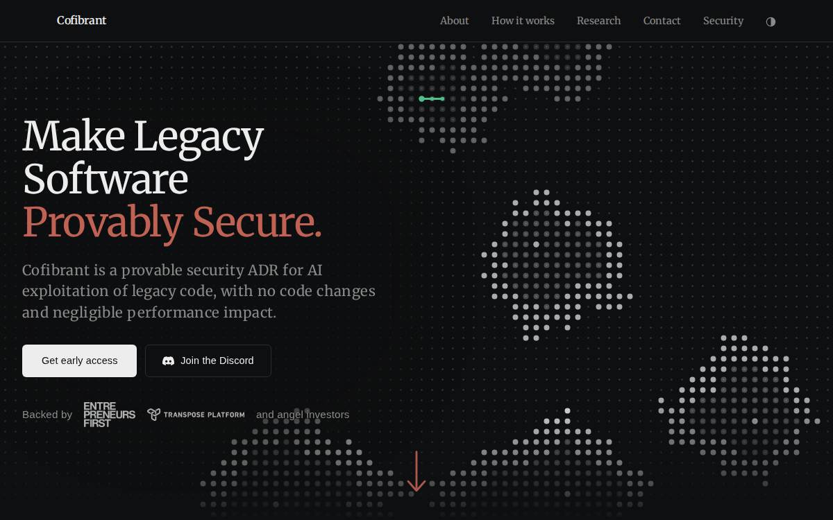 Cofibrant website preview