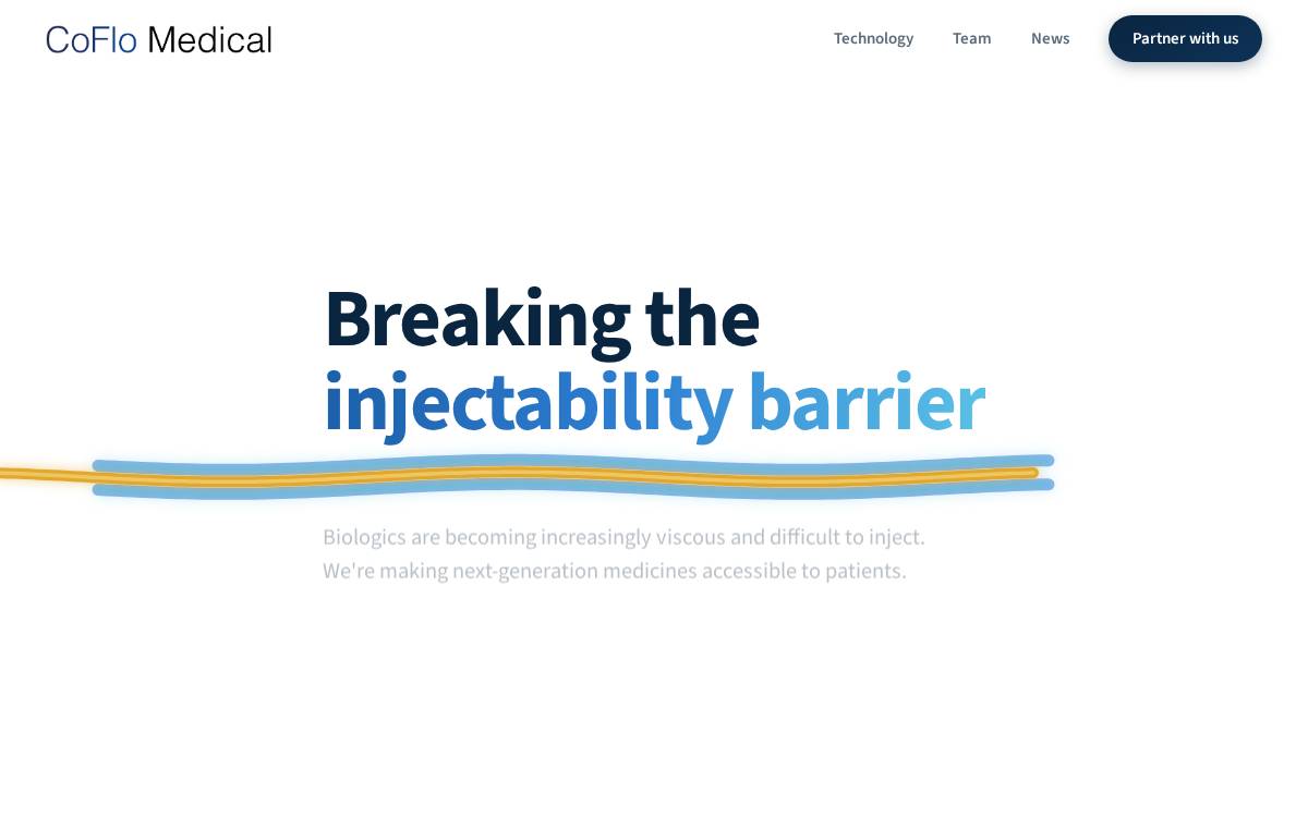 CoFlo Medical website preview