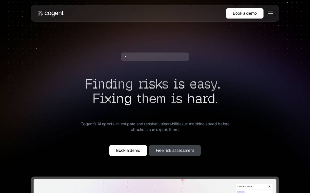 Cogent website preview