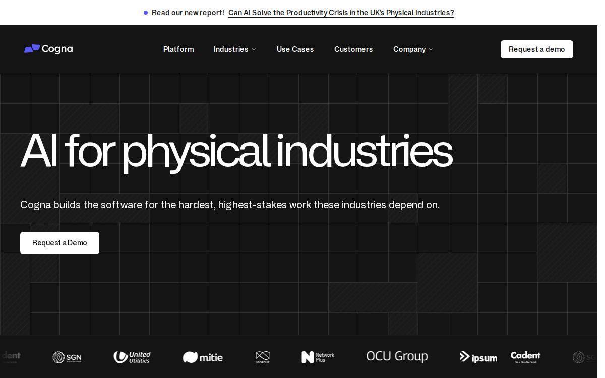 Cogna website preview