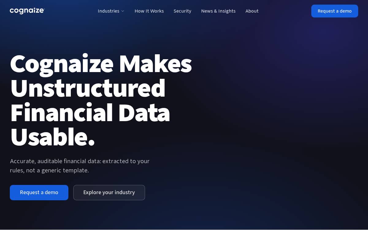 Cognaize website preview