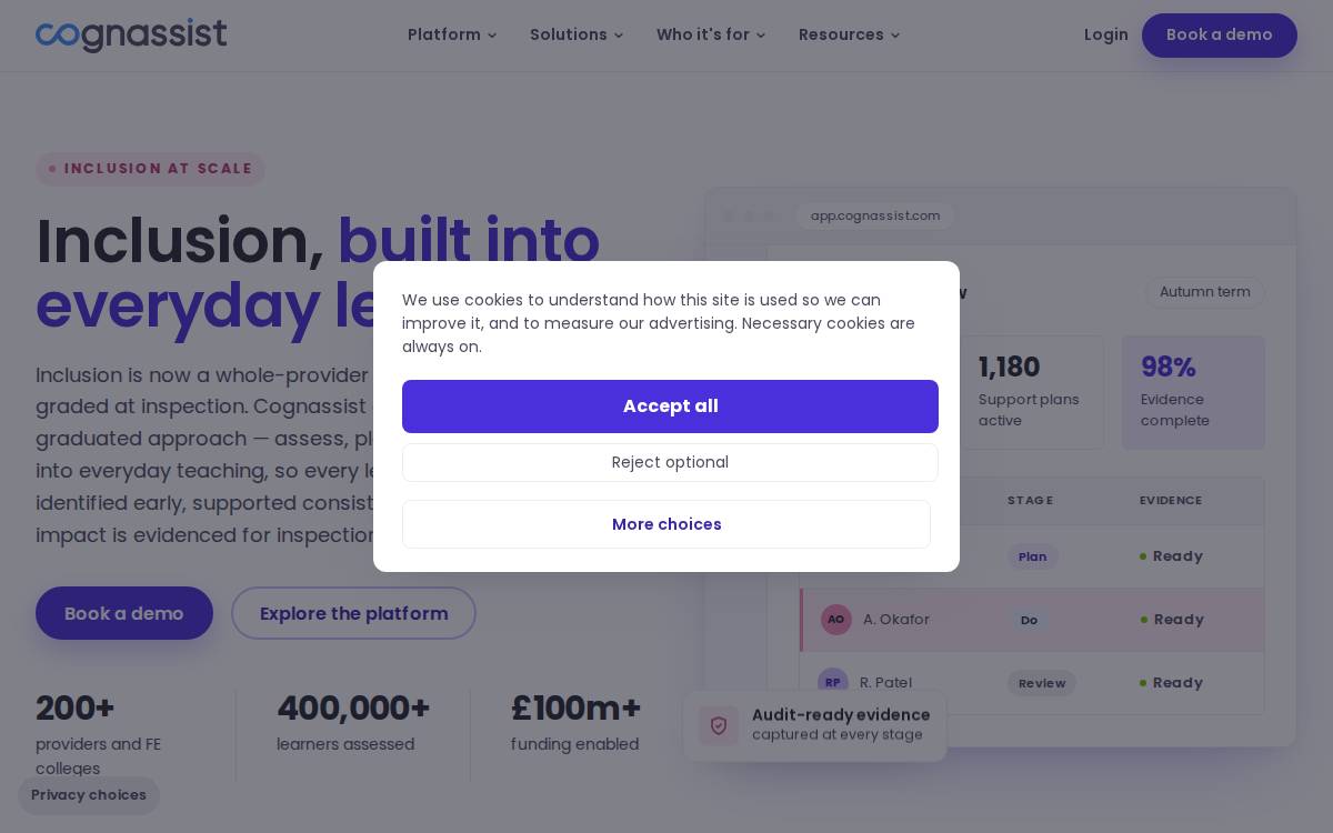 Cognassist website preview