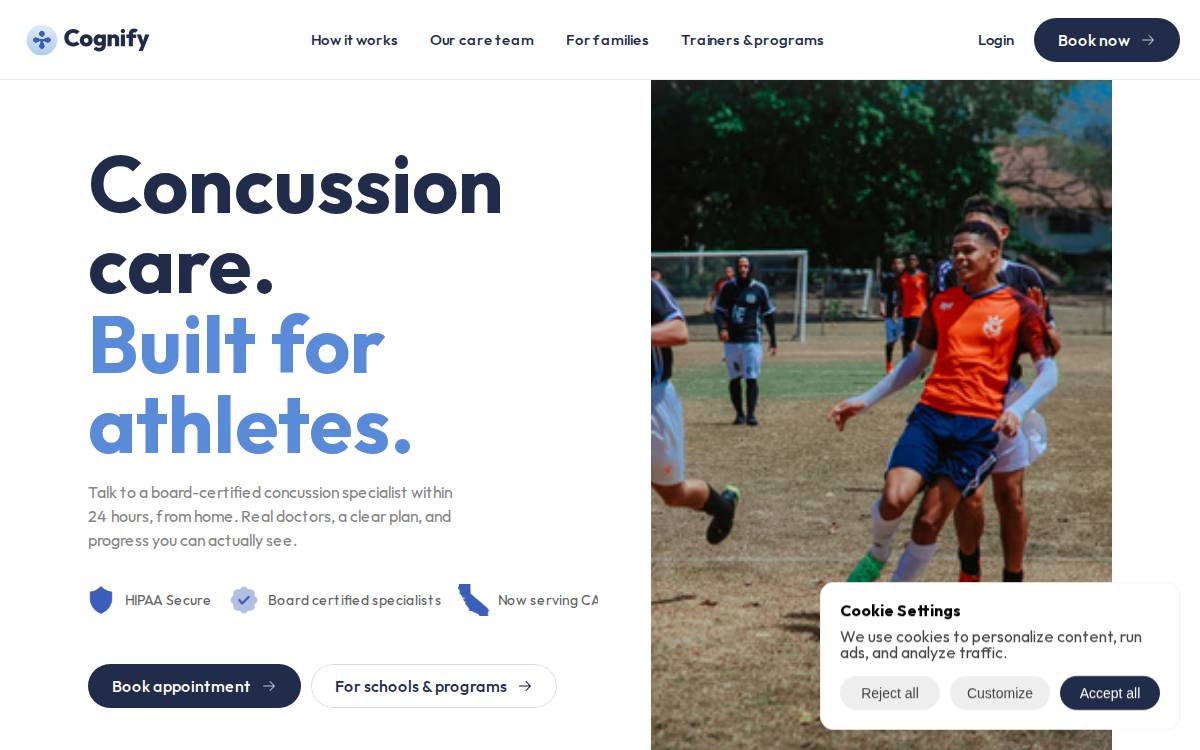 Cognifyhealth website preview