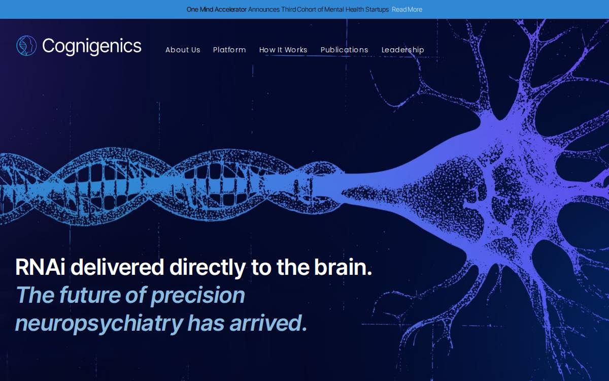 Cognigenics website preview