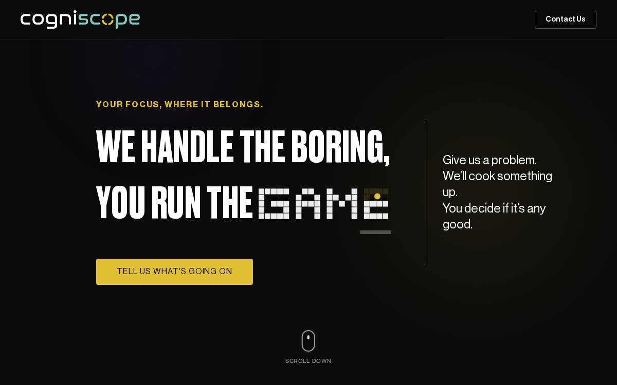 CogniScope website preview