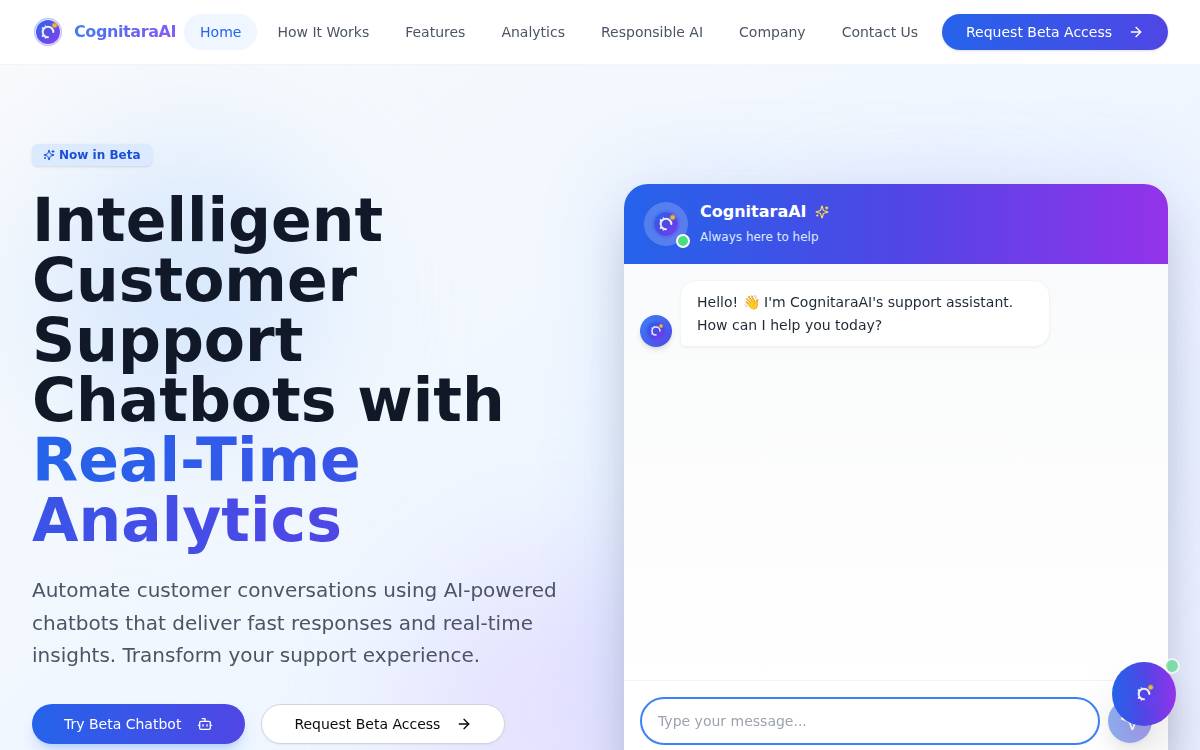 Cognitaraai website preview