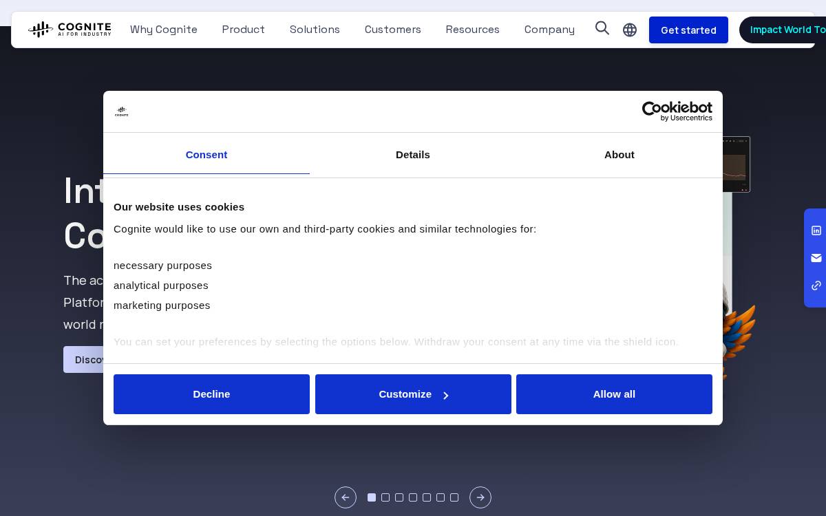 Cognite website preview