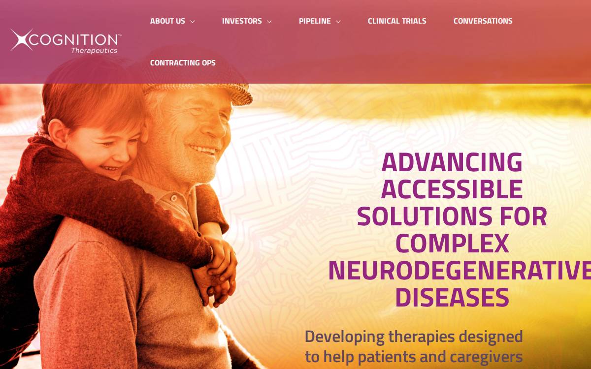 Cognition Therapeutics website preview