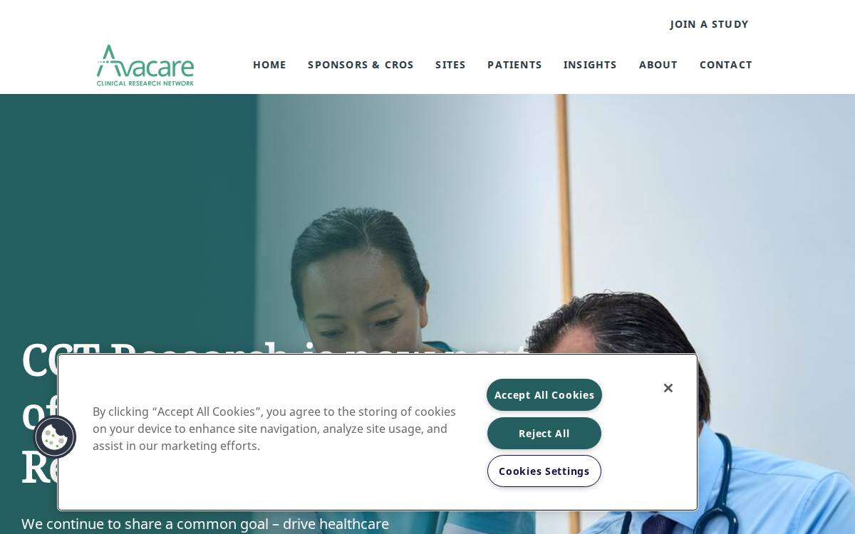 Cognitive Clinical Trials Scottsdale, AZ website preview
