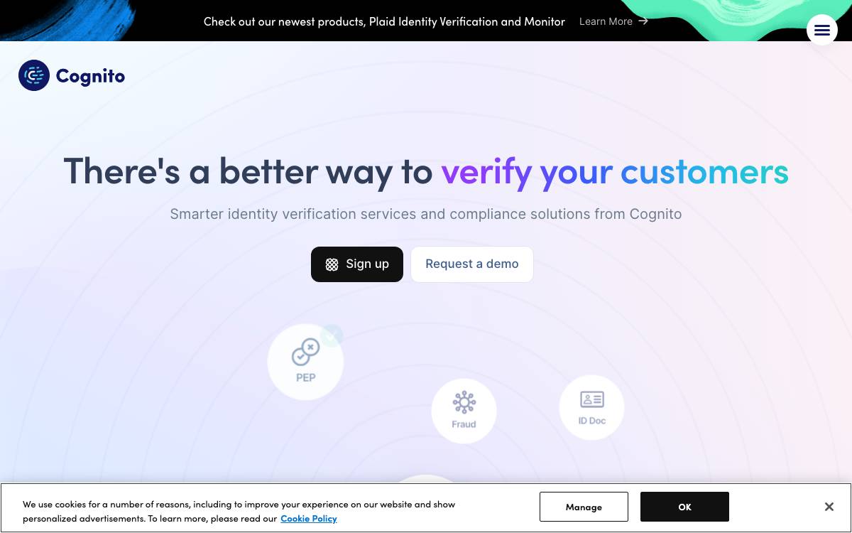 Cognito website preview