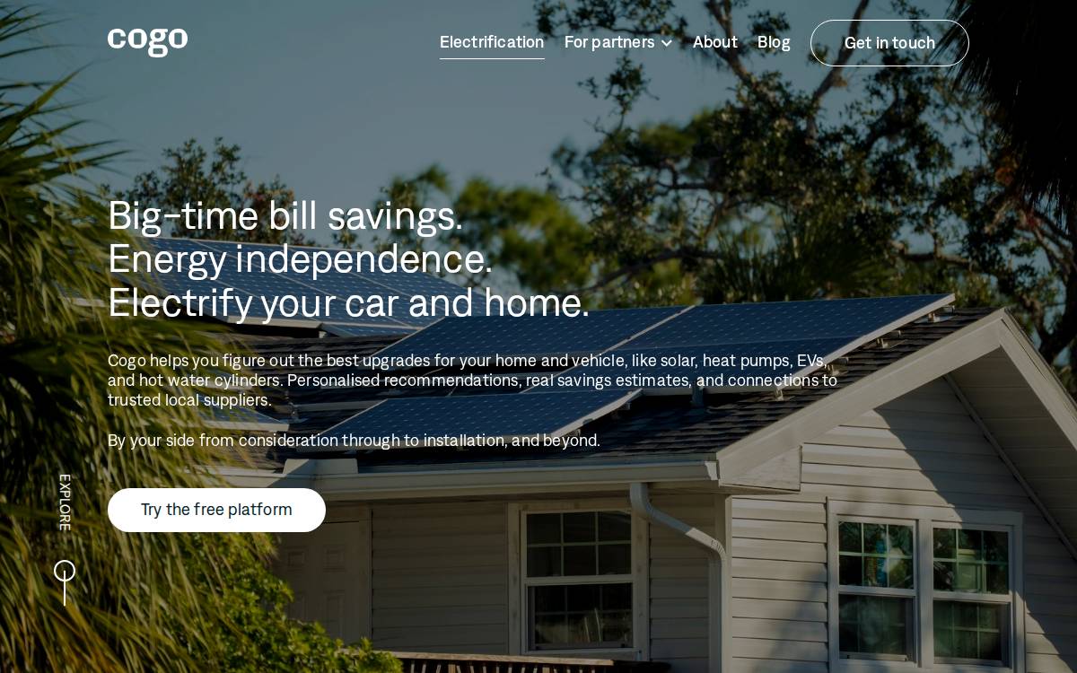 Cogo website preview