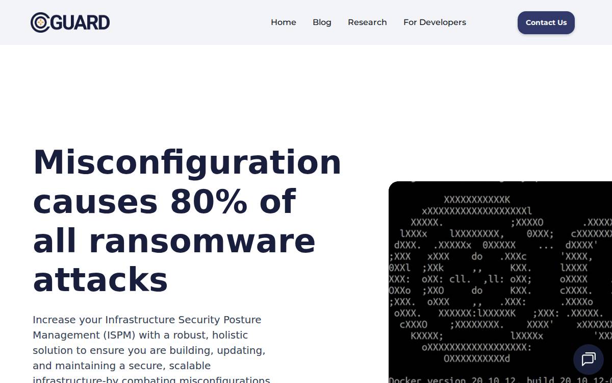 CoGuard Website website preview