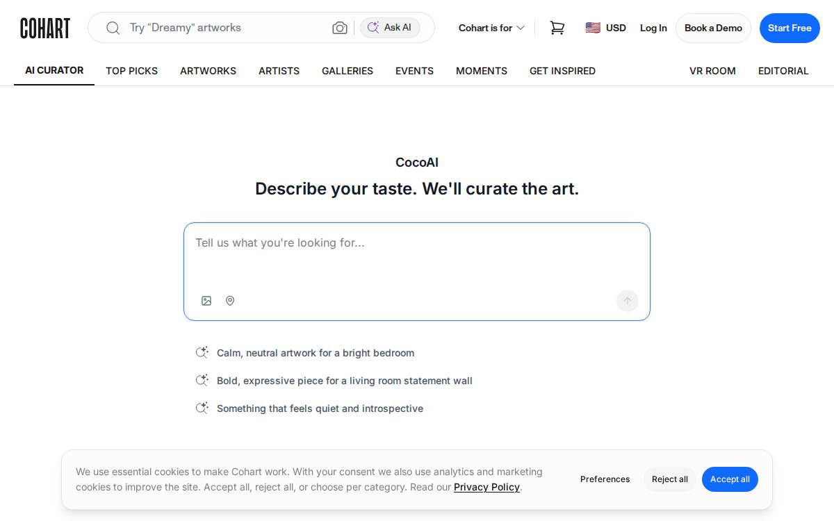 Cohart website preview