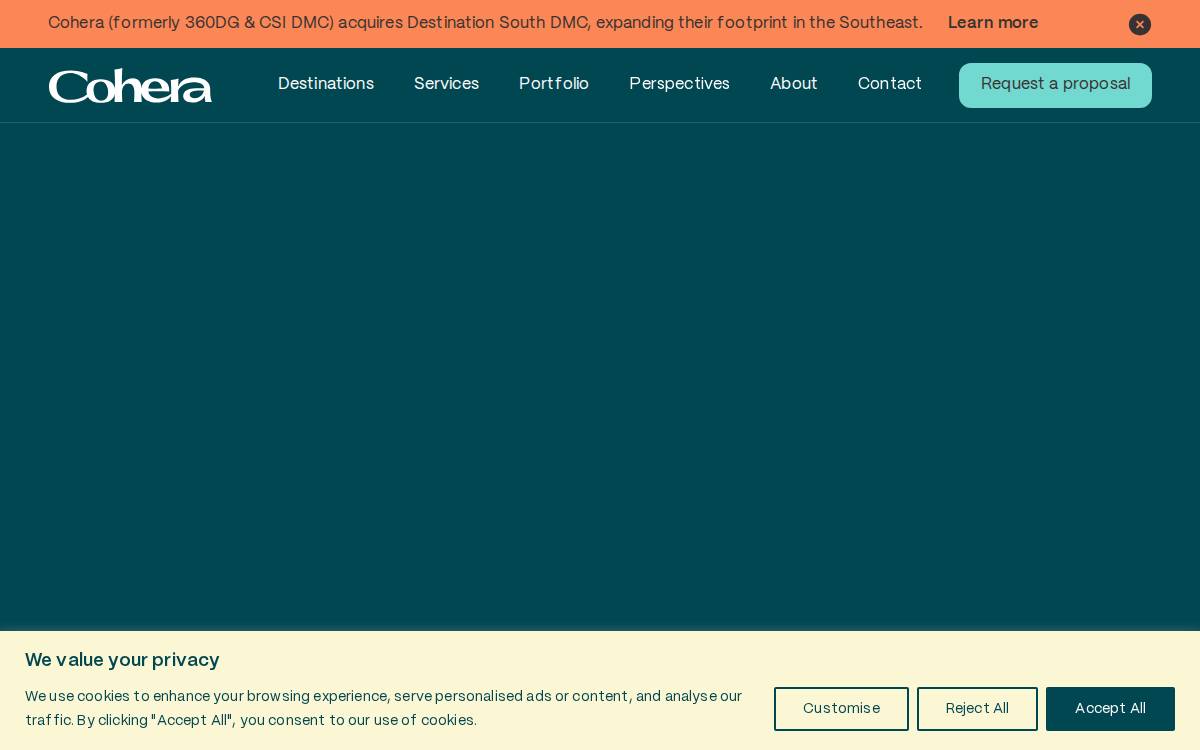 Cohera website preview