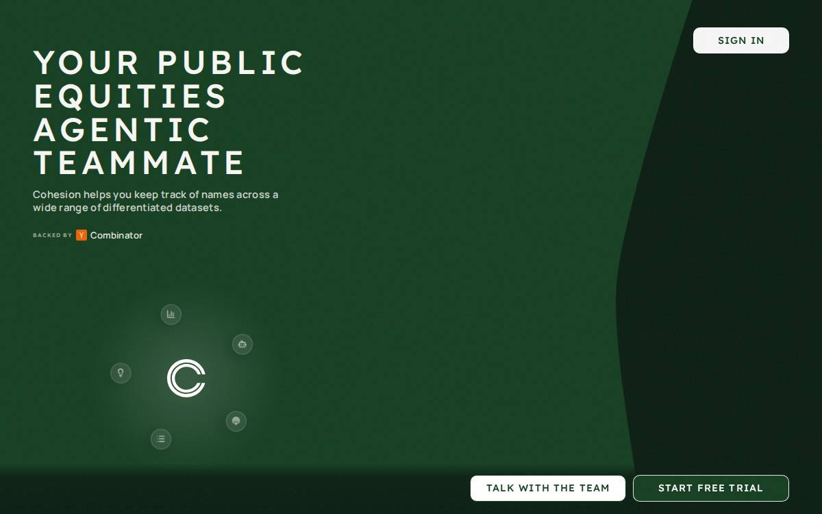 Cohesion website preview