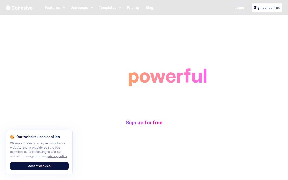 Cohesive website preview