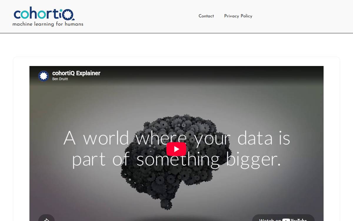 cohortIQ website preview