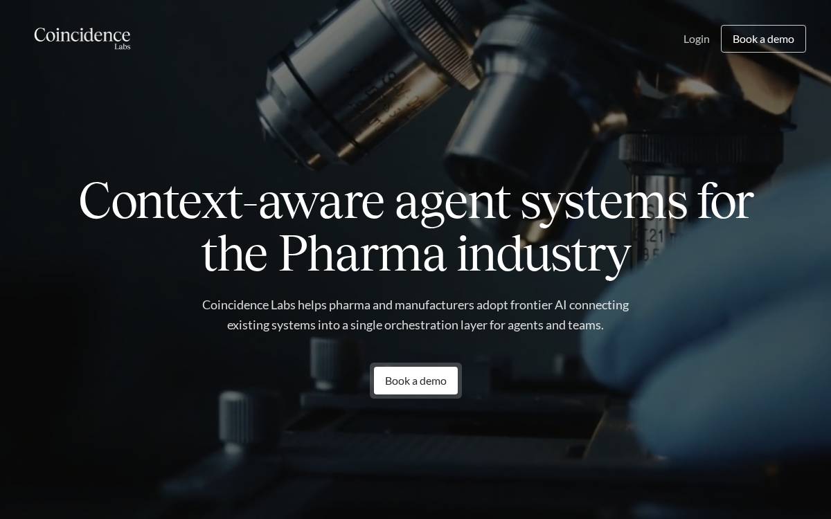 Coincidence Labs website preview